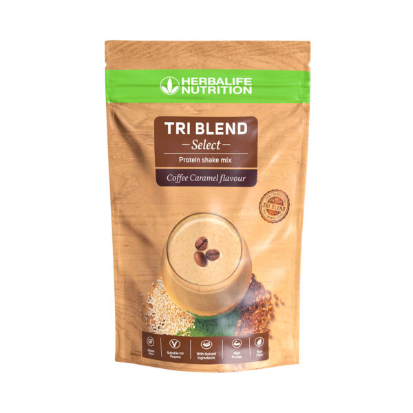 Tri Blend Select Shake protéiné végétal Café caramel